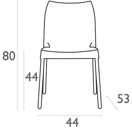 Siesta Vita 4-poots stoel beige