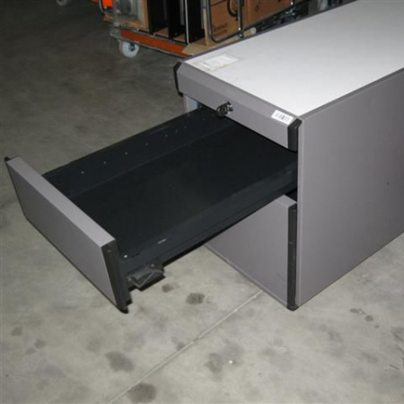 Gispen Octa ladeblok 80 cm diep zilvergrijs Gispen Octa ladeblok 80 cm diep zilvergrijs