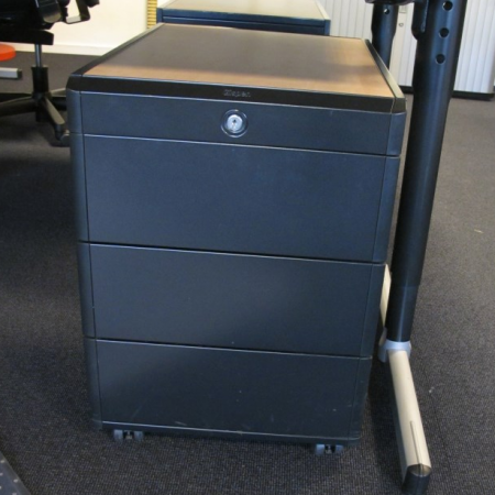 Gispen Octa ladeblok 80 cm diep zwart Gispen Octa ladeblok 80 cm diep zwart