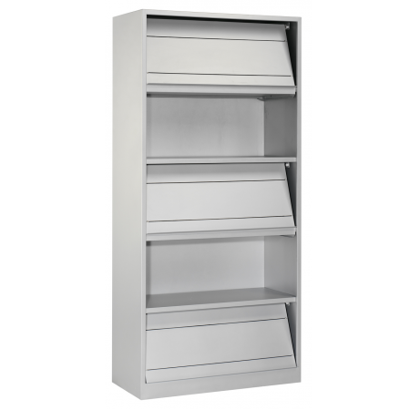 Ceha brochurekast CHD 195-100 195 cm hoog lichtgrijs Ceha brochurekast CHD 195-100 195 cm hoog lichtgrijs
