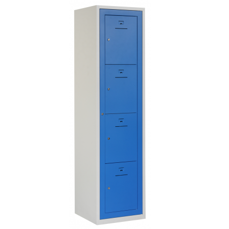 Ceha schoollocker JGR 40-1.4 195 cm hoog lichtgrijs