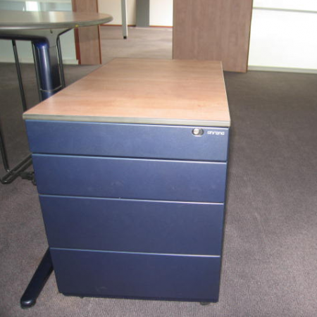 Ahrend ladeblok 80 cm diep donkerblauw Ahrend ladeblok 80 cm diep donkerblauw