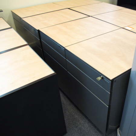 Ahrend ladeblok 60 cm diep zilvergrijs Ahrend ladeblok 60 cm diep zilvergrijs
