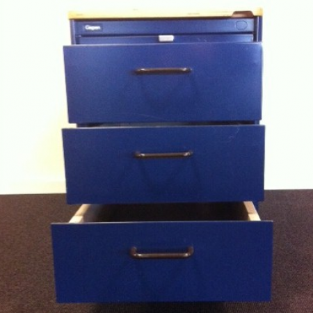 Gispen ST ladeblok 60 cm diep blauw Gispen ST ladeblok 60 cm diep blauw