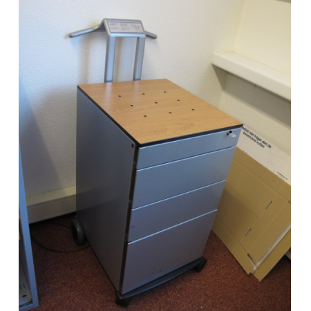 Ahrend Essa flexwerk trolley 50 cm diep, zilvergrijs Ahrend Essa flexwerk trolley 50 cm diep, zilvergrijs