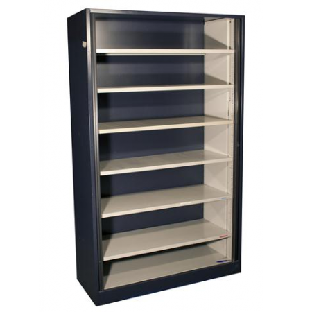 Ahrend roldeurkast 195 cm hoog blauw metallic Ahrend roldeurkast 195 cm hoog blauw metallic