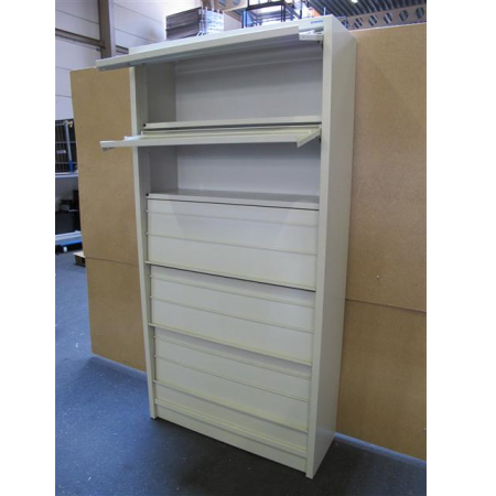 Overtoom folderkast 195 cm hoog wit Overtoom folderkast 195 cm hoog wit