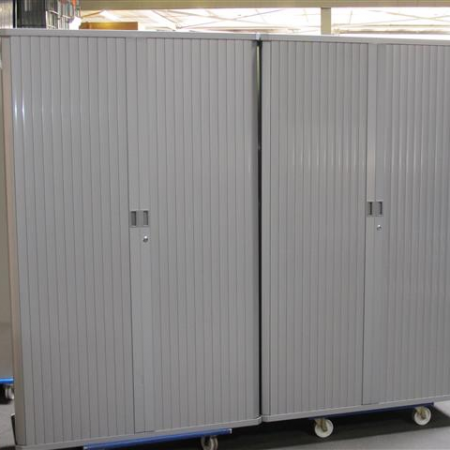 Gispen Octa roldeurkast 195 cm hoog zilvergrijs Gispen Octa roldeurkast 195 cm hoog zilvergrijs