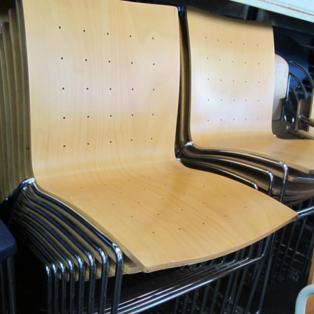 Thonet sledestoel hout Thonet sledestoel hout