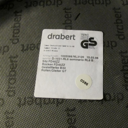 Drabert vergaderstoel D-1031-R16 Drabert vergaderstoel D-1031-R16