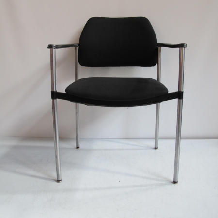 VanderSluis 4-poots stoel, zwart VanderSluis 4-poots stoel, zwart