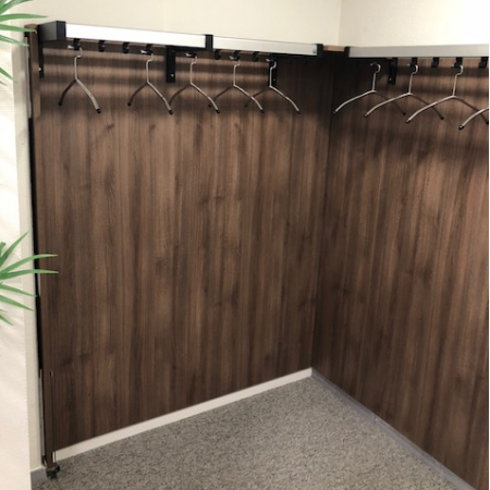 Kwadrant wandgarderobe op maat Kwadrant wandgarderobe op maat