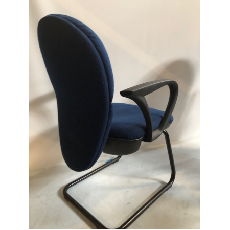Sledestoel blauw gestoffeerd Sledestoel blauw gestoffeerd