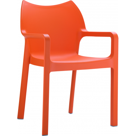 Siesta Diva 4-pootsstoel oranje Siesta Diva 4-pootsstoel oranje