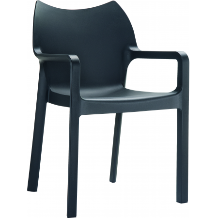 Siesta Diva 4-pootsstoel zwart