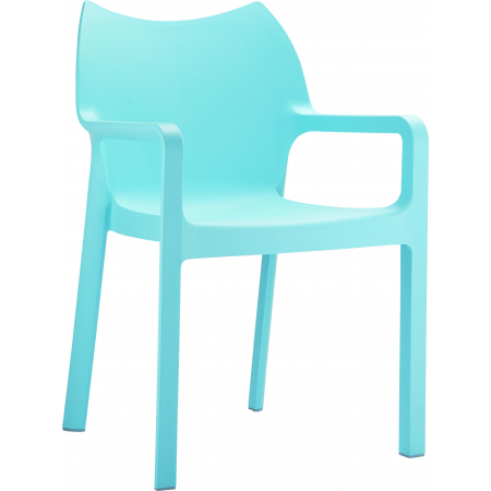 Siesta Diva 4-pootsstoel lichtblauw