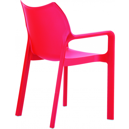 Siesta Diva 4-pootsstoel rood Siesta Diva 4-pootsstoel rood