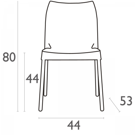 Siesta Vita 4-poots stoel beige Siesta Vita 4-poots stoel beige
