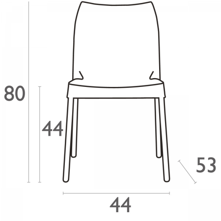 Siesta Vita 4-poots stoel lime Siesta Vita 4-poots stoel lime