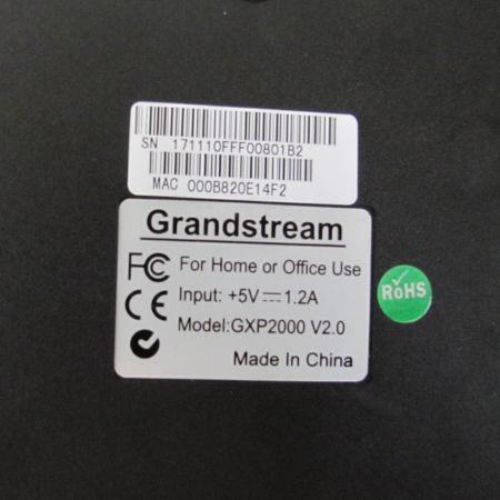 Grandstream GXP2000 V2.0 VoIP telefoon Grandstream GXP2000 V2.0 VoIP telefoon