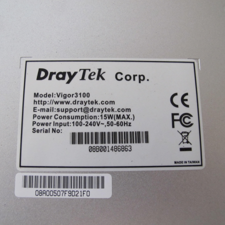 Draytek Vigor 3100 G.SHDSL router Draytek Vigor 3100 G.SHDSL router