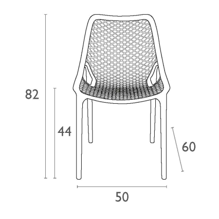Siesta Air XL topdesign buitenstoel, wit