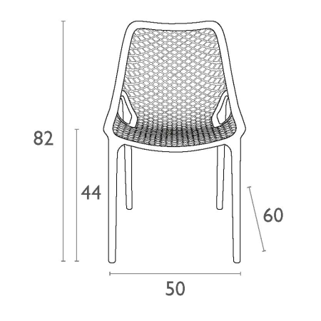 Siesta Air XL topdesign buitenstoel, beige Siesta Air XL topdesign buitenstoel, beige