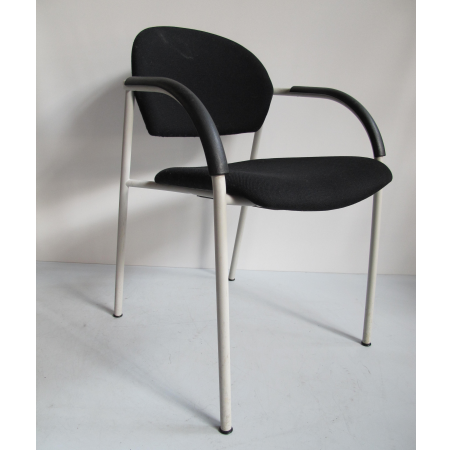 Aspa Klober 555 vergaderstoel zwart / grijs Aspa Klober 555 vergaderstoel zwart / grijs