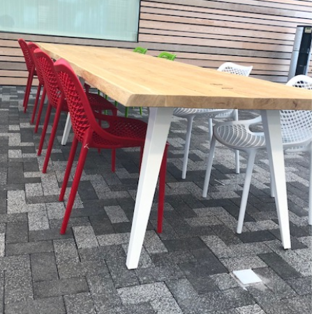 Boomstamtafel 400 x 100 cm, nieuw Boomstamtafel 400 x 100 cm, nieuw