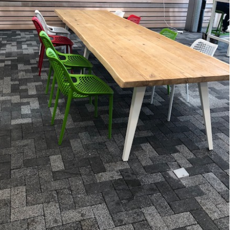 Boomstamtafel 400 x 100 cm, nieuw Boomstamtafel 400 x 100 cm, nieuw
