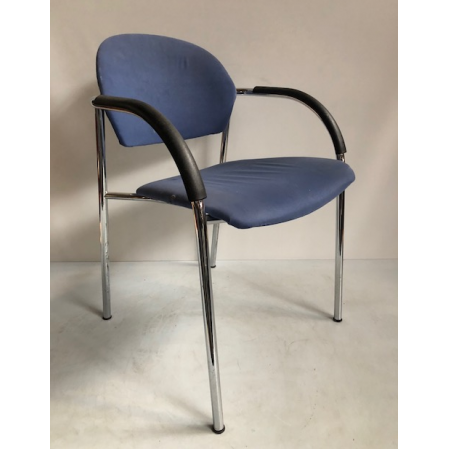 Aspa Klober 555-S vergaderstoel blauw Aspa Klober 555-S vergaderstoel blauw