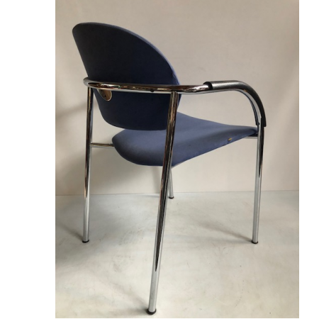 Aspa Klober 555-S vergaderstoel blauw Aspa Klober 555-S vergaderstoel blauw