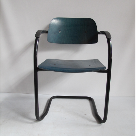 Lande Cole sledestoel blauw groen gebeitst Lande Cole sledestoel blauw groen gebeitst