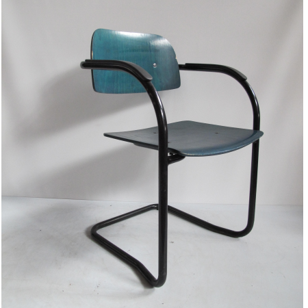 Lande Cole sledestoel blauw groen gebeitst Lande Cole sledestoel blauw groen gebeitst