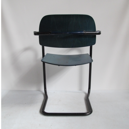 Lande Cole sledestoel blauw groen gebeitst Lande Cole sledestoel blauw groen gebeitst
