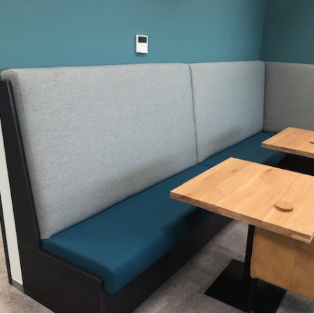 Kwadrant maatwerk hoek treinbank, nieuw Kwadrant maatwerk hoek treinbank, nieuw