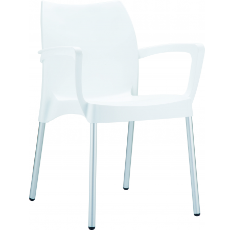 Siesta Dolce 4-poots stoel wit Siesta Dolce 4-poots stoel wit