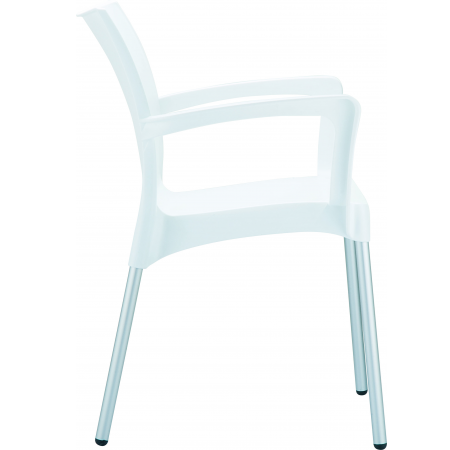 Siesta Dolce 4-poots stoel wit Siesta Dolce 4-poots stoel wit