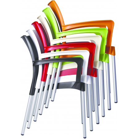 Siesta Dolce 4-poots stoel wit Siesta Dolce 4-poots stoel wit