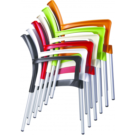 Siesta Dolce 4-poots stoel antraciet Siesta Dolce 4-poots stoel antraciet