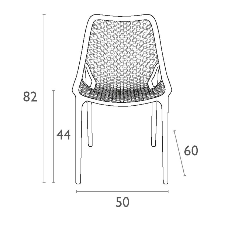 Siesta Air designstoel taupe Siesta Air designstoel taupe