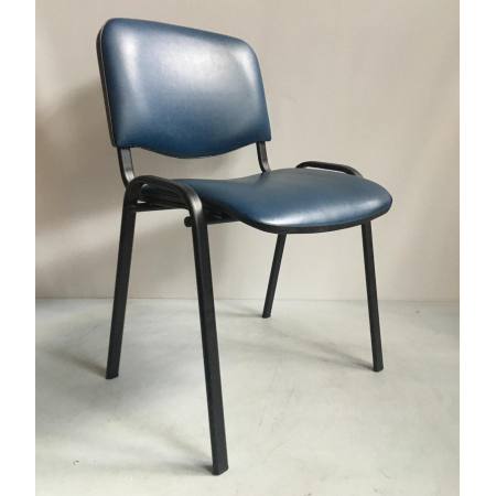 Ekwo wachtkamerstoel blauw leer Ekwo wachtkamerstoel blauw leer