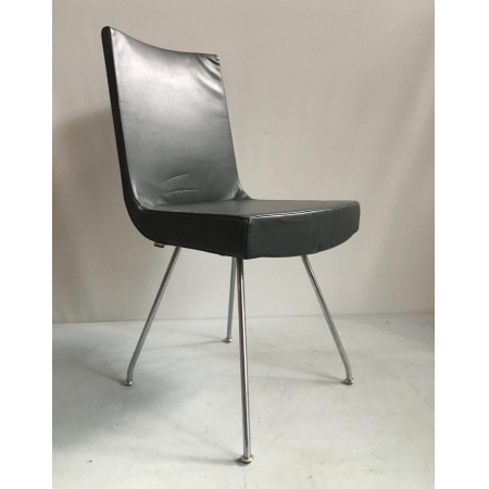 Montis designstoel zwart leer Montis designstoel zwart leer