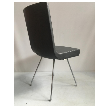 Montis designstoel zwart leer Montis designstoel zwart leer