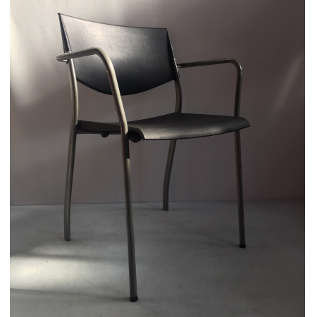 Ahrend kunststofstoel zwart Ahrend kunststofstoel zwart