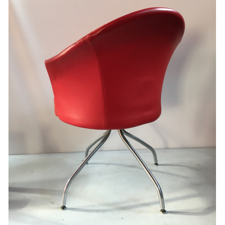 Montis fauteuil draaibaar rood Montis fauteuil draaibaar rood