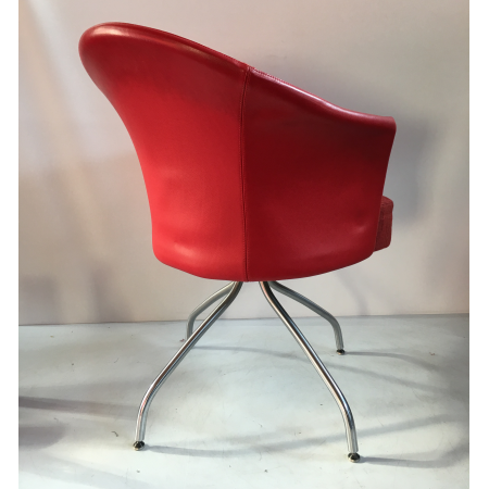 Montis fauteuil draaibaar rood Montis fauteuil draaibaar rood