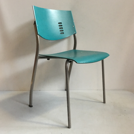 Ahrend 460 wachtkamerstoel blauw Ahrend 460 wachtkamerstoel blauw