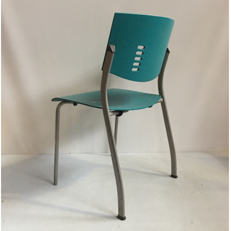 Ahrend 460 wachtkamerstoel blauw Ahrend 460 wachtkamerstoel blauw
