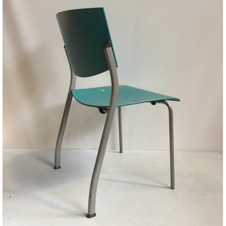 Ahrend 460 wachtkamerstoel blauw Ahrend 460 wachtkamerstoel blauw